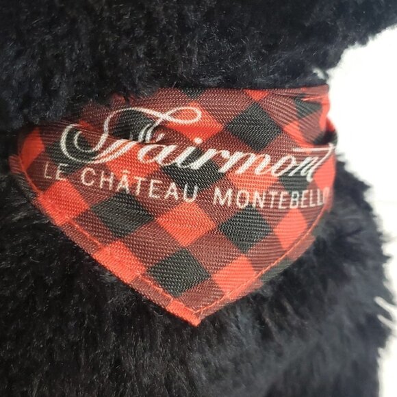 Unbranded Fairmont Le Chateau Montebello Plush Stuffed Animal Black  Dog 13"l - Picture 7 of 10